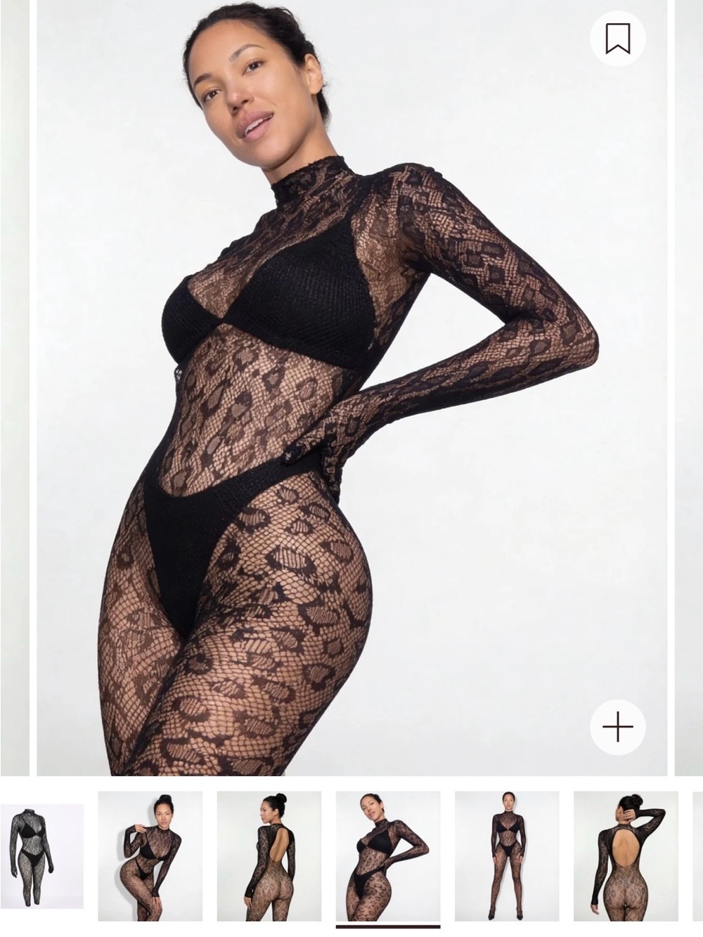 Black Leo, lace catsuit With integrated gloves Bodysuit, long sleeve unitard